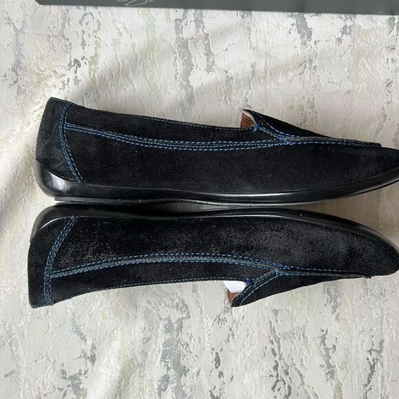 Donald Pliner Black Suede Sport Loafer - Picture 9 of 12